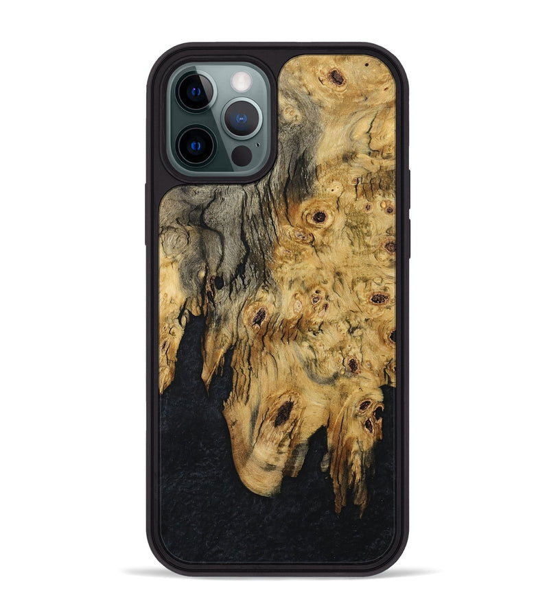 iPhone 12 Pro Max Wood Phone Case - Ebony (Wood Burl, 795827)