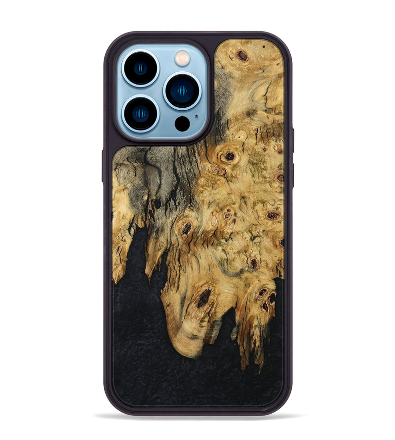 iPhone 14 Pro Max Wood Phone Case - Ebony (Wood Burl, 795827)