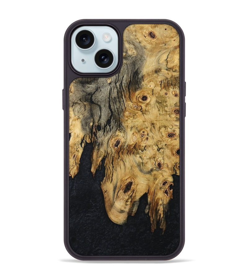 iPhone 15 Plus Wood Phone Case - Ebony (Wood Burl, 795827)