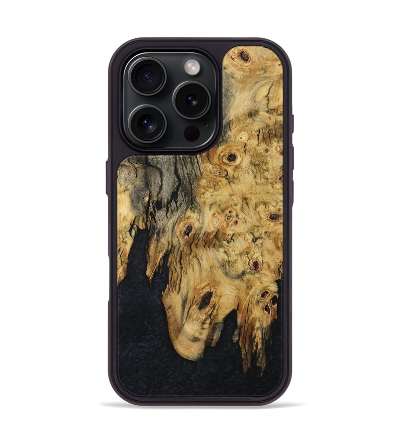 iPhone 16 Pro Wood Phone Case - Ebony (Wood Burl, 795827)