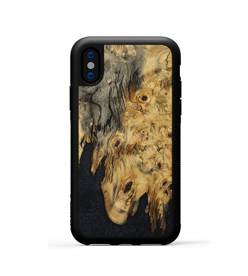 iPhone Xs Wood Phone Case - Ebony (Wood Burl, 795827)