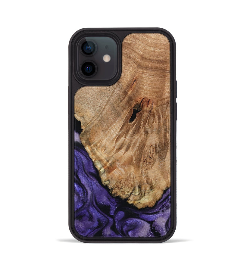 iPhone 12 Wood Phone Case - Amaya (Purple, 795835)