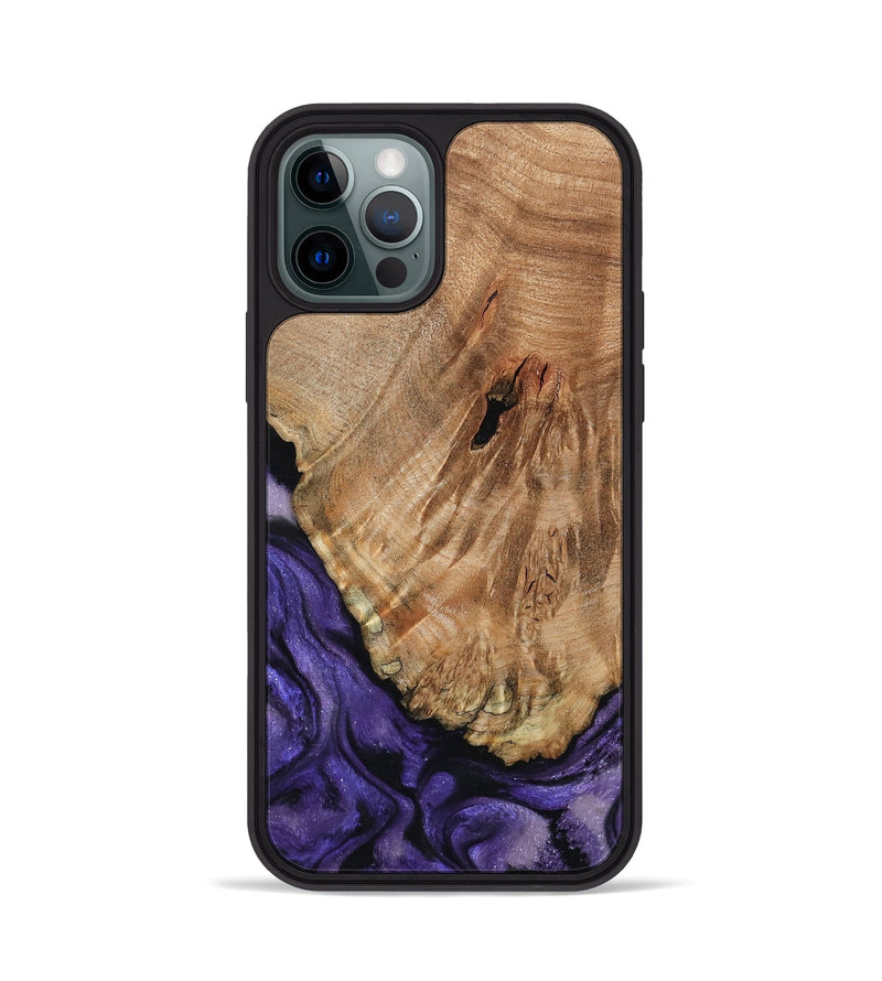 iPhone 12 Pro Wood Phone Case - Amaya (Purple, 795835)