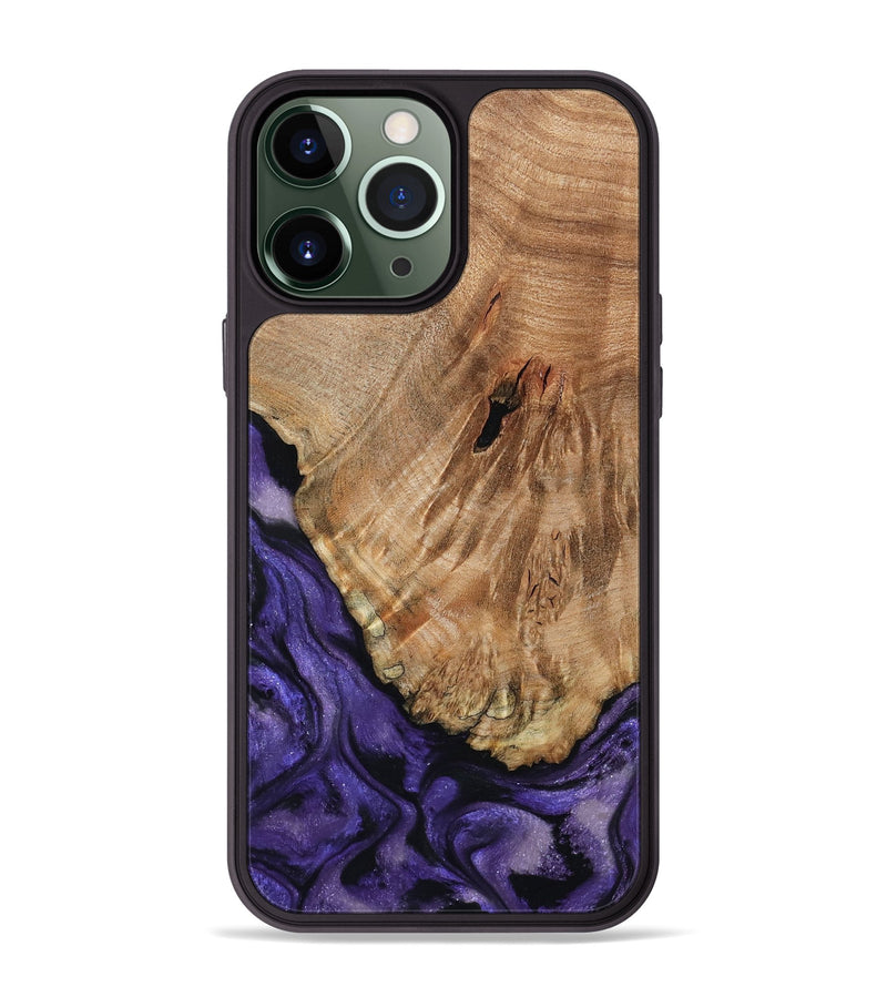 iPhone 13 Pro Max Wood Phone Case - Amaya (Purple, 795835)