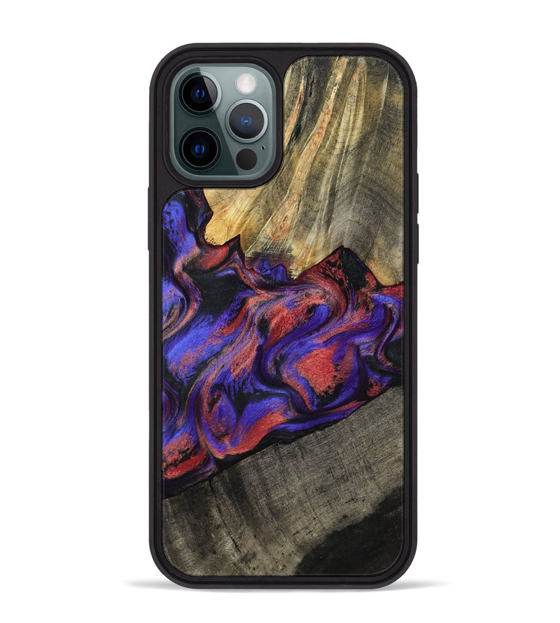 iPhone 12 Pro Max Wood Phone Case - Hudson (Purple, 795843)