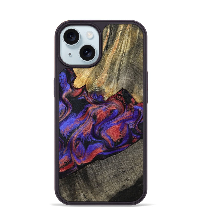 iPhone 15 Wood Phone Case - Hudson (Purple, 795843)