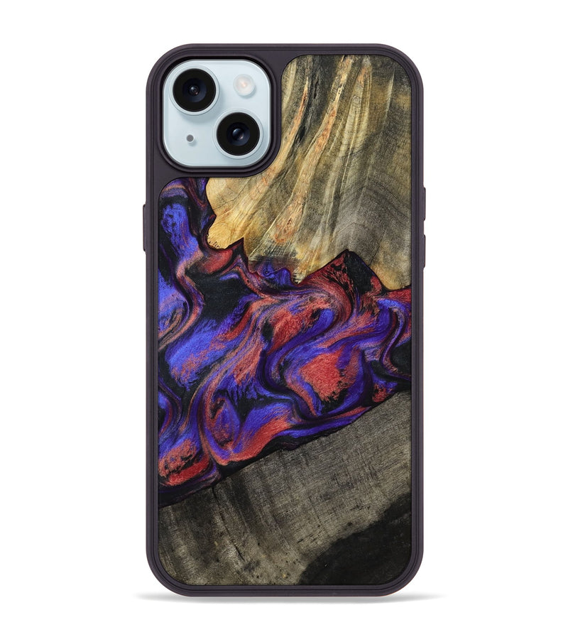 iPhone 15 Plus Wood Phone Case - Hudson (Purple, 795843)