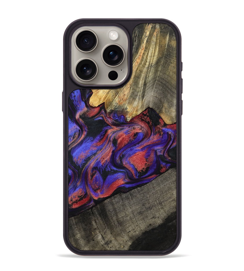 iPhone 15 Pro Max Wood Phone Case - Hudson (Purple, 795843)