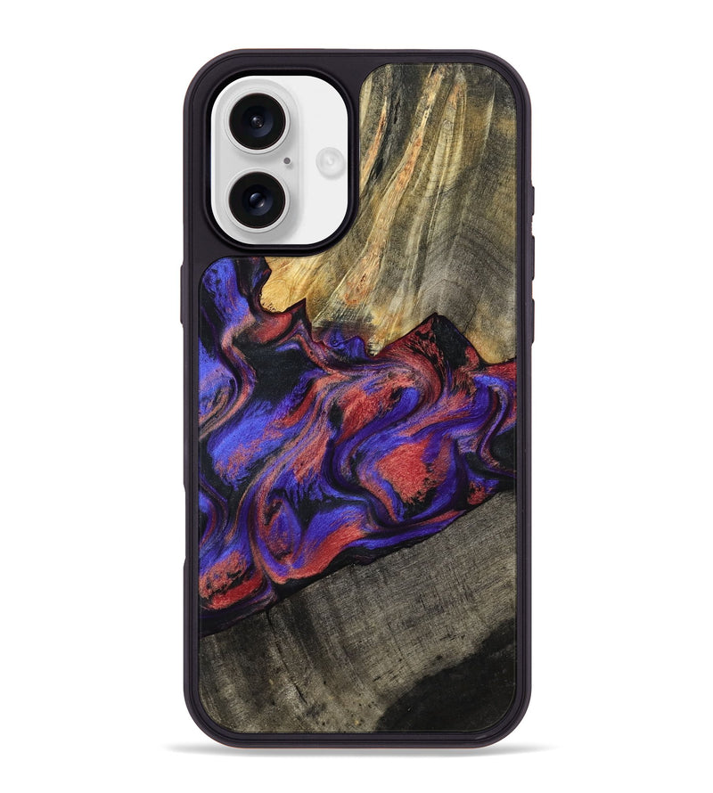 iPhone 16 Plus Wood Phone Case - Hudson (Purple, 795843)