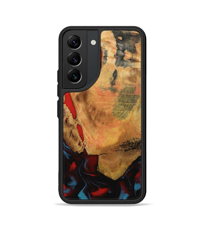 Galaxy S22 Wood Phone Case - Tristen (Red, 795849)