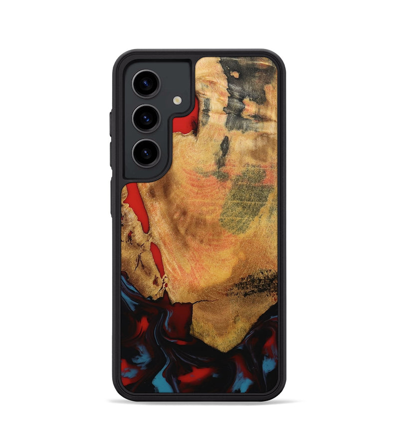 Galaxy S24 Wood Phone Case - Tristen (Red, 795849)