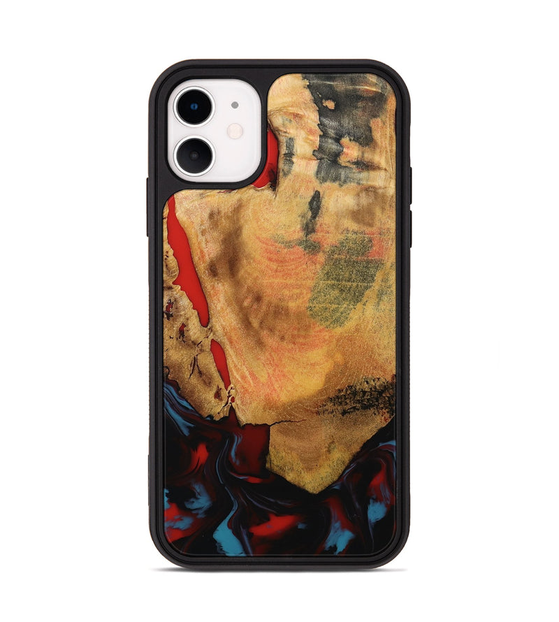 iPhone 11 Wood Phone Case - Tristen (Red, 795849)