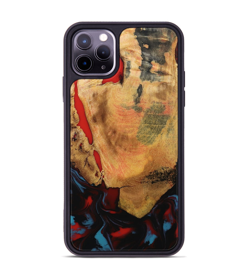 iPhone 11 Pro Max Wood Phone Case - Tristen (Red, 795849)