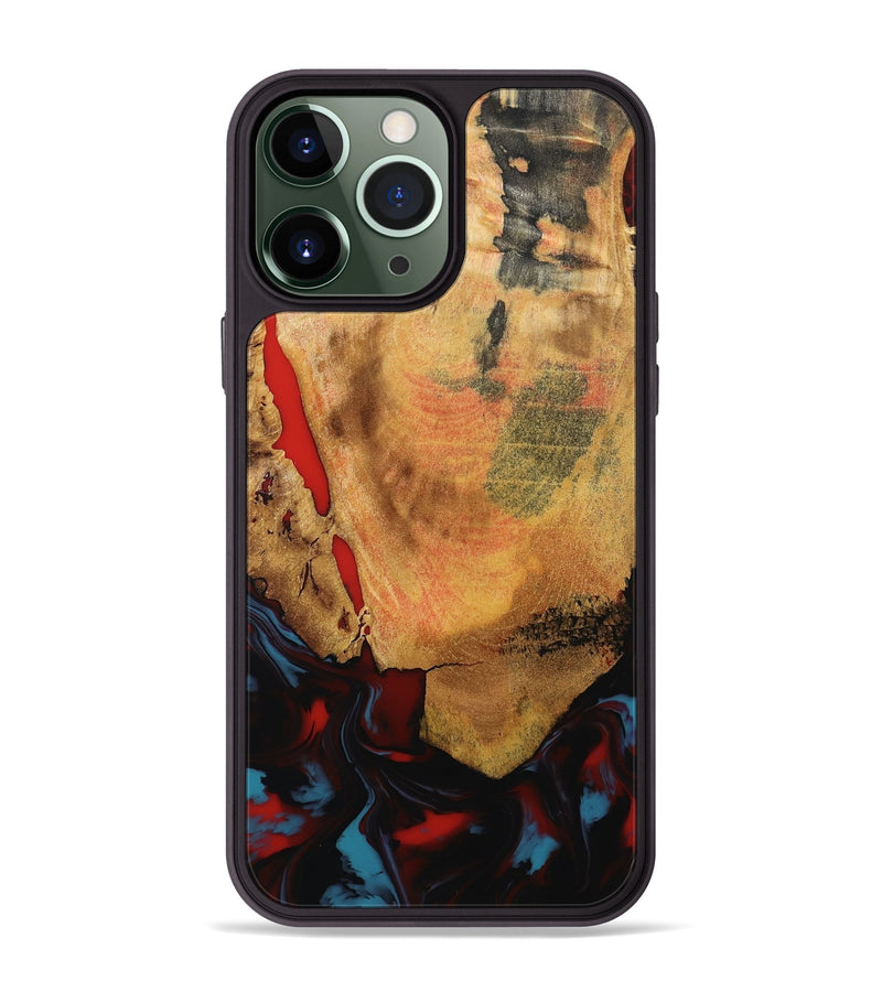 iPhone 13 Pro Max Wood Phone Case - Tristen (Red, 795849)