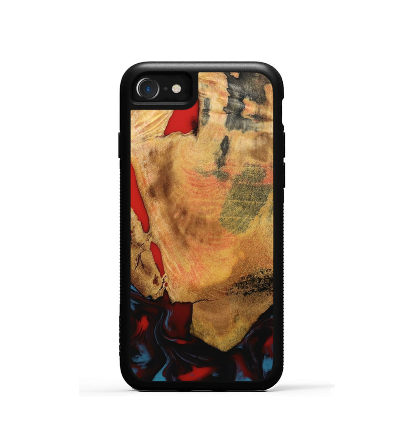 iPhone SE Wood Phone Case - Tristen (Red, 795849)