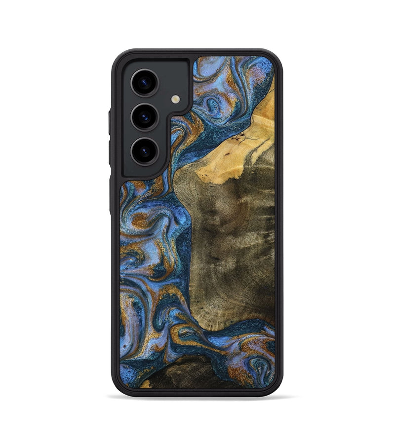 Galaxy S24 Wood Phone Case - Ramiro (Teal & Gold, 795856)