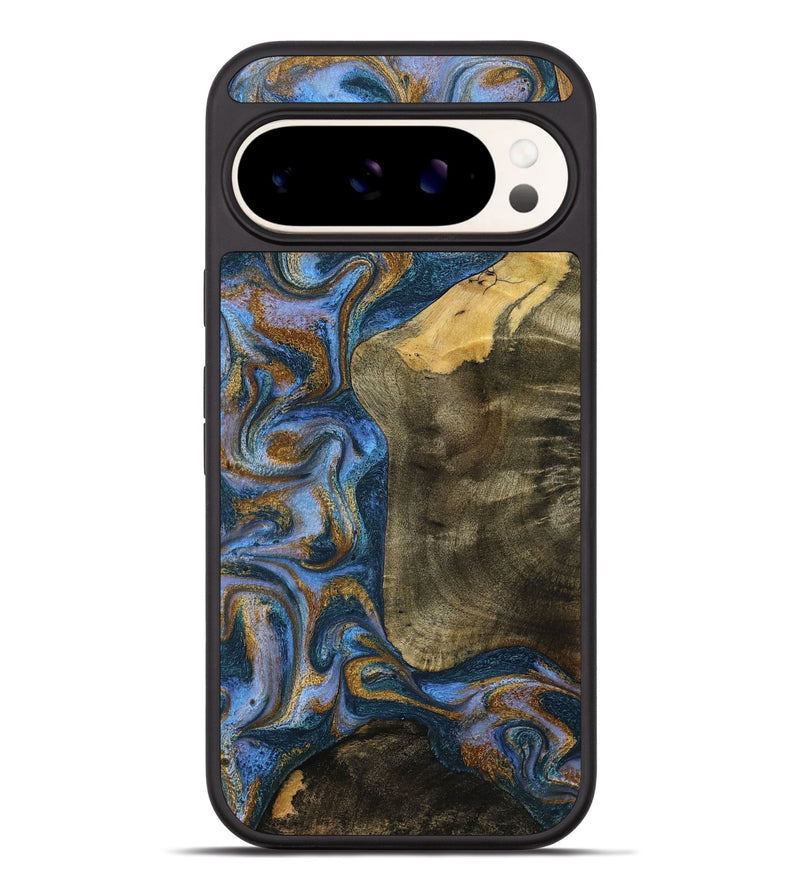 Pixel 9 Pro XL Wood Phone Case - Ramiro (Teal & Gold, 795856)