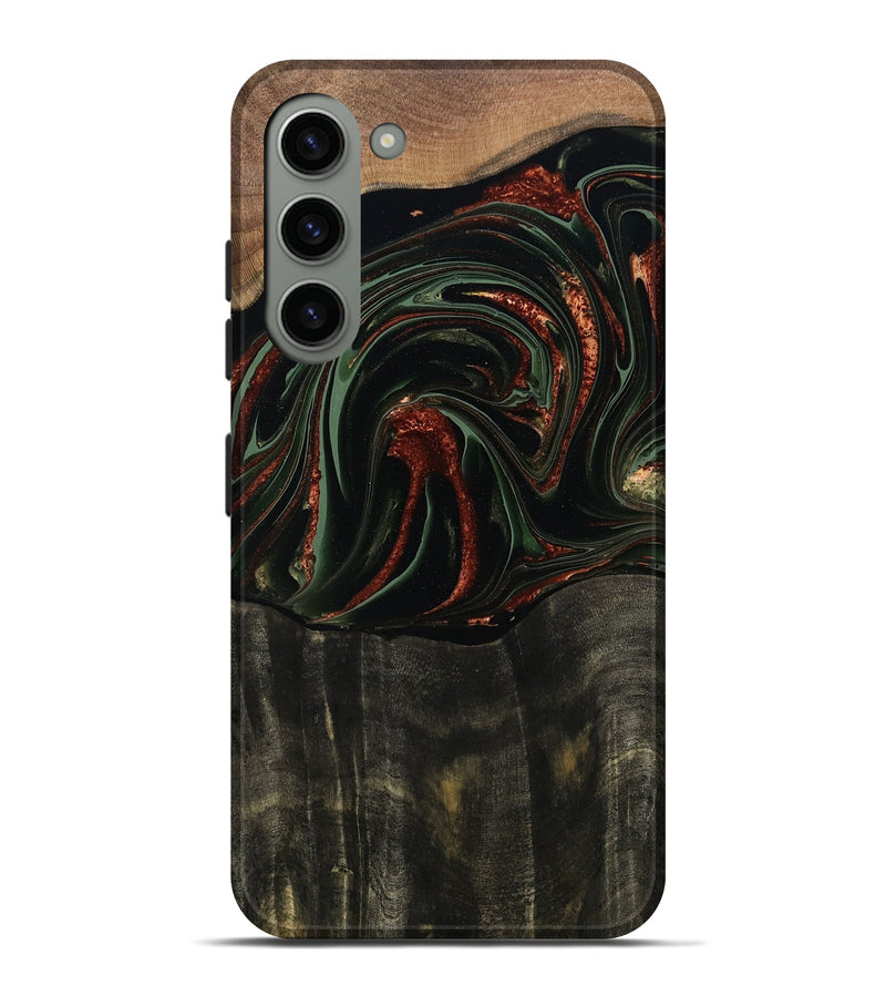 Galaxy S23 Plus Wood Live Edge Phone Case - Parker (Green, 795893)