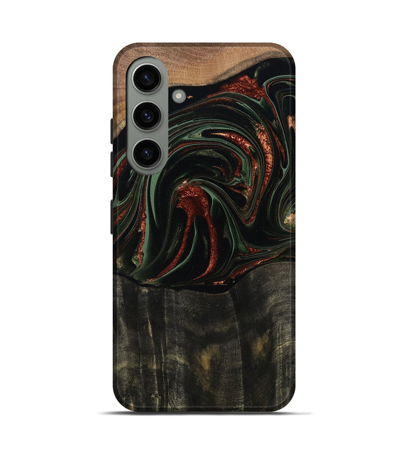 Galaxy S24 Wood Live Edge Phone Case - Parker (Green, 795893)