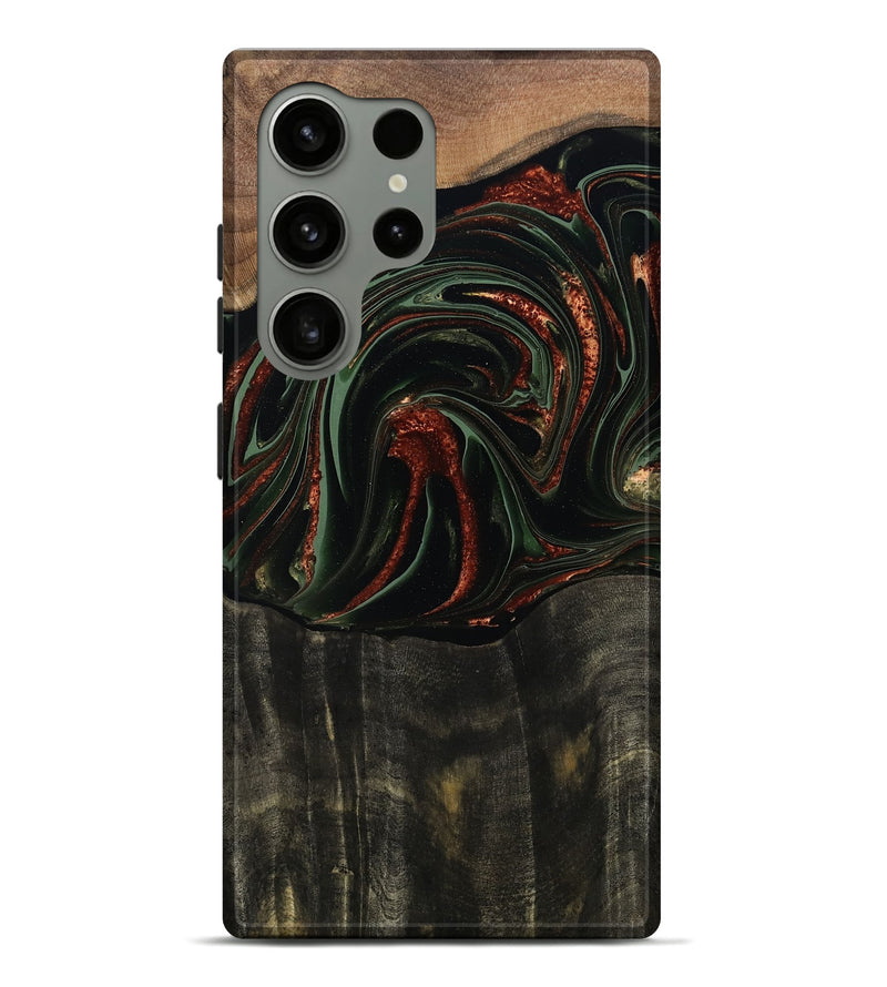 Galaxy S24 Ultra Wood Live Edge Phone Case - Parker (Green, 795893)