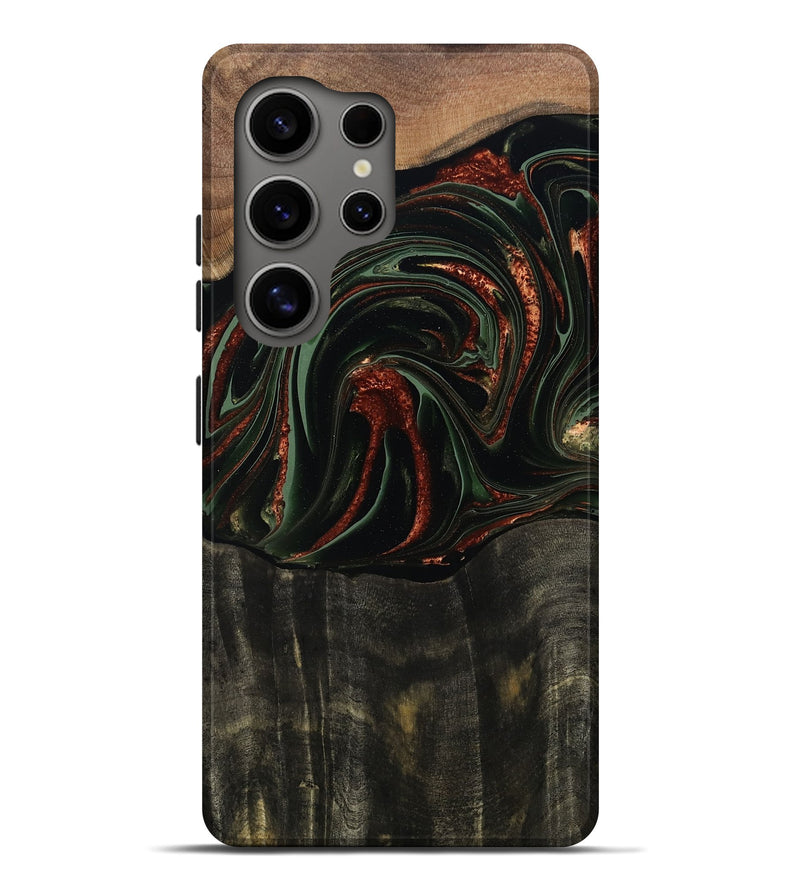 Galaxy S25 Ultra Wood Live Edge Phone Case - Parker (Green, 795893)
