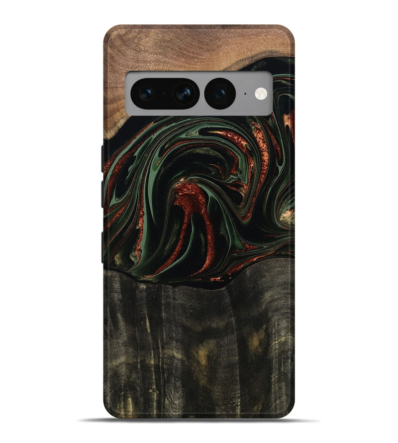 Pixel 7 Pro Wood Live Edge Phone Case - Parker (Green, 795893)