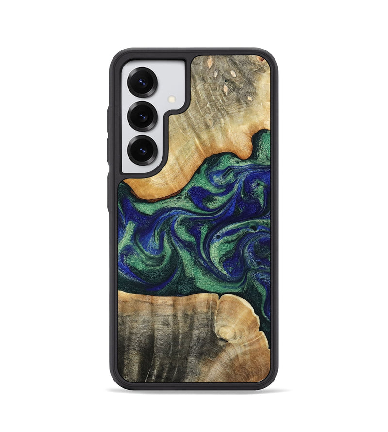 Galaxy S25 Wood Phone Case - Aleena (Green, 795905)