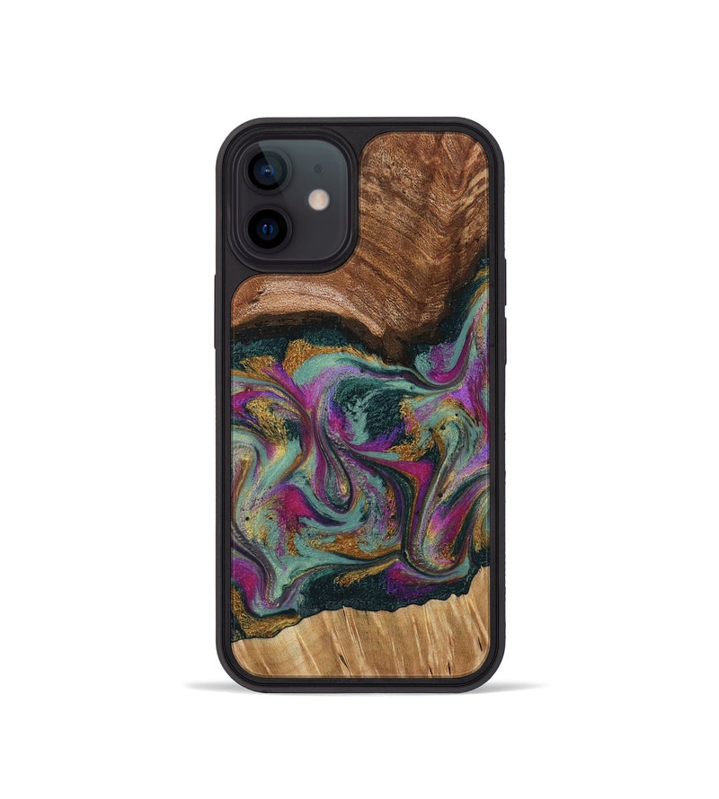 iPhone 12 mini Wood Phone Case - Ignacio (Green, 795907)