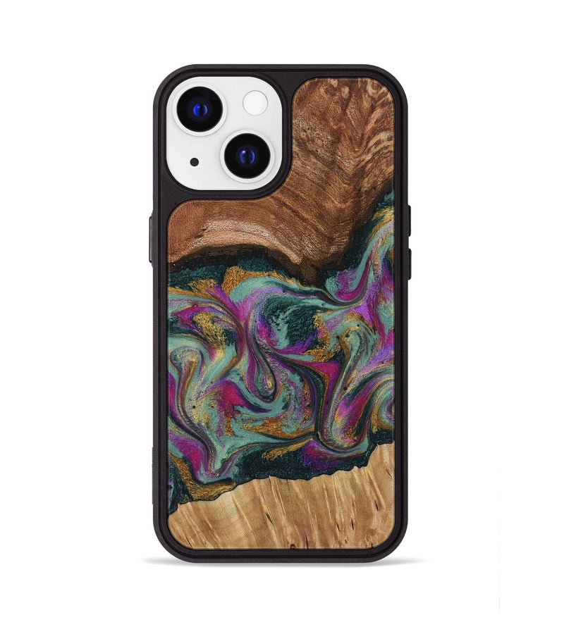 iPhone 13 Wood Phone Case - Ignacio (Green, 795907)
