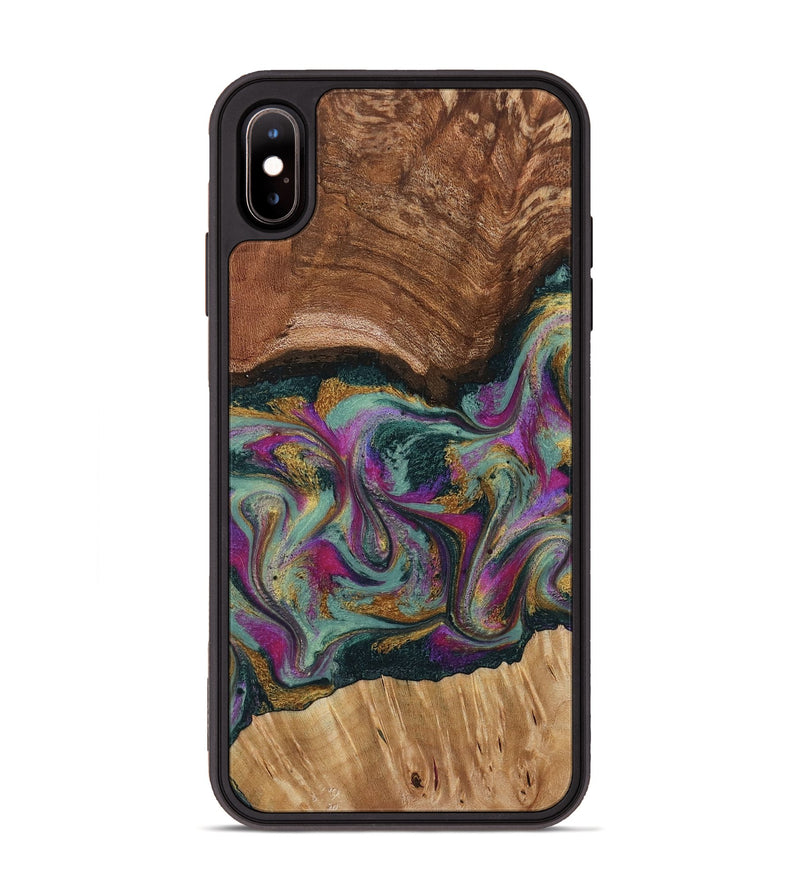 iPhone Xs Max Wood Phone Case - Ignacio (Green, 795907)