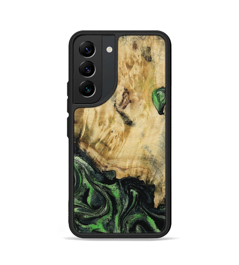 Galaxy S22 Wood Phone Case - Azrael (Green, 795913)