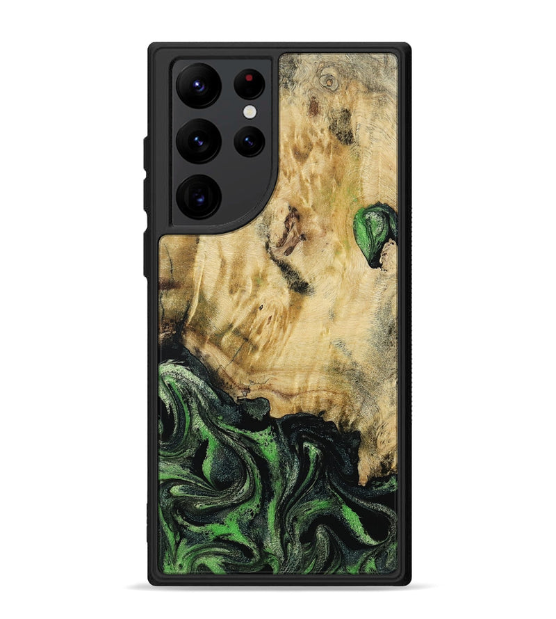 Galaxy S22 Ultra Wood Phone Case - Azrael (Green, 795913)