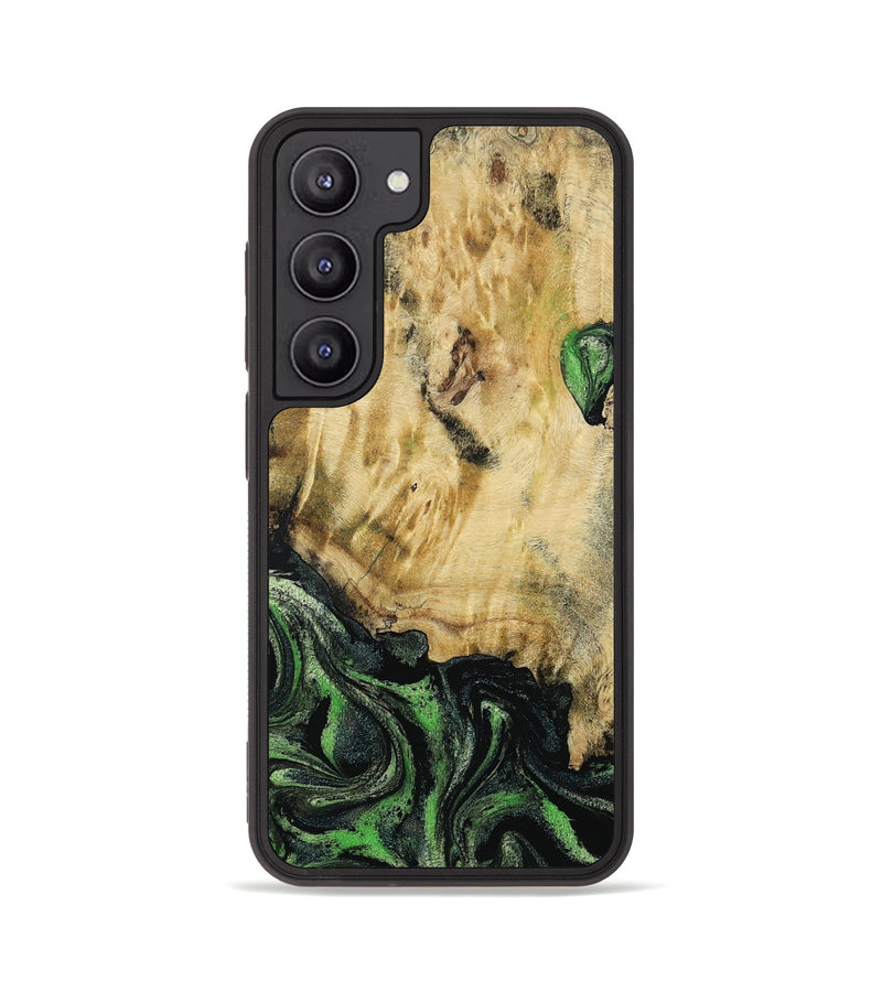 Galaxy S23 Wood Phone Case - Azrael (Green, 795913)