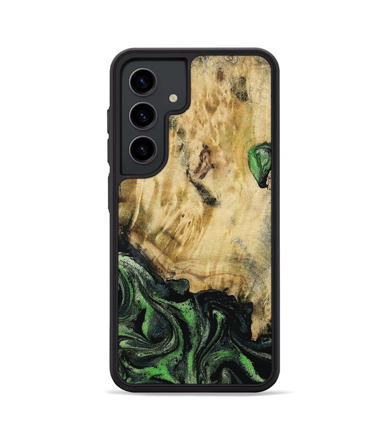 Galaxy S24 Wood Phone Case - Azrael (Green, 795913)