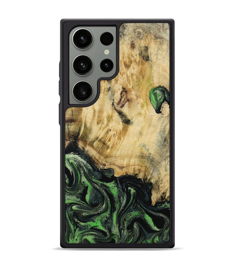 Galaxy S24 Ultra Wood Phone Case - Azrael (Green, 795913)