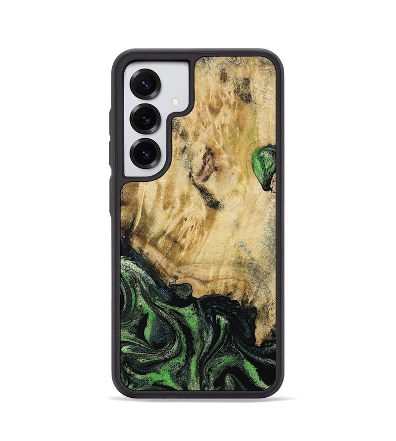 Galaxy S25 Wood Phone Case - Azrael (Green, 795913)
