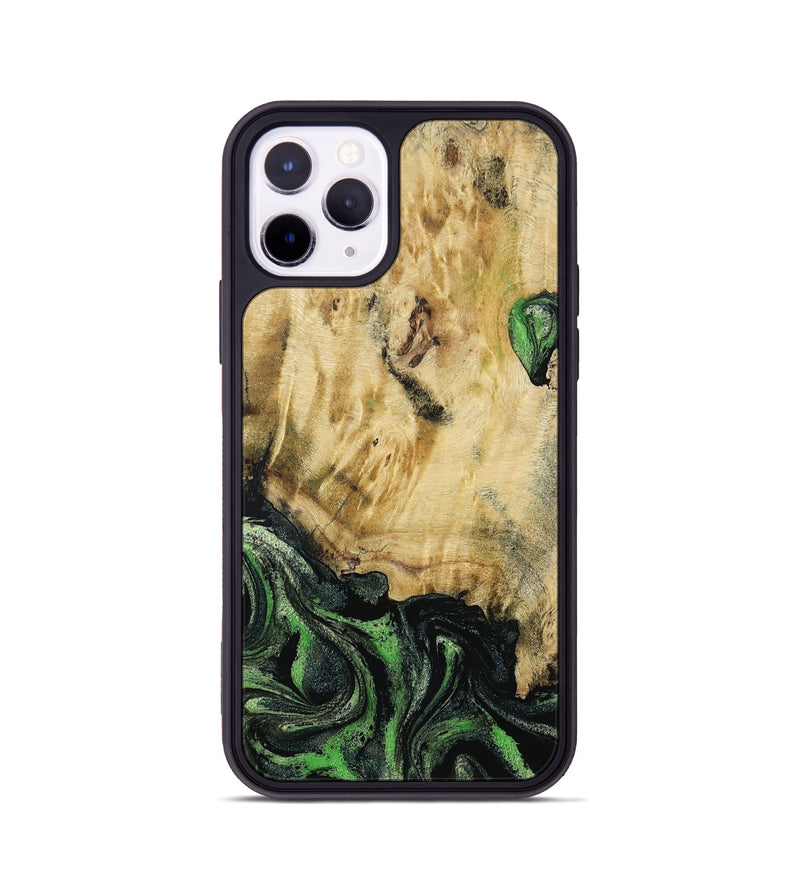 iPhone 11 Pro Wood Phone Case - Azrael (Green, 795913)