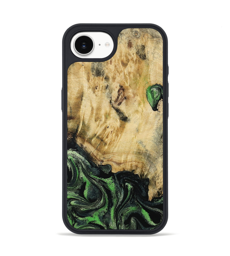 iPhone 16e Wood Phone Case - Azrael (Green, 795913)