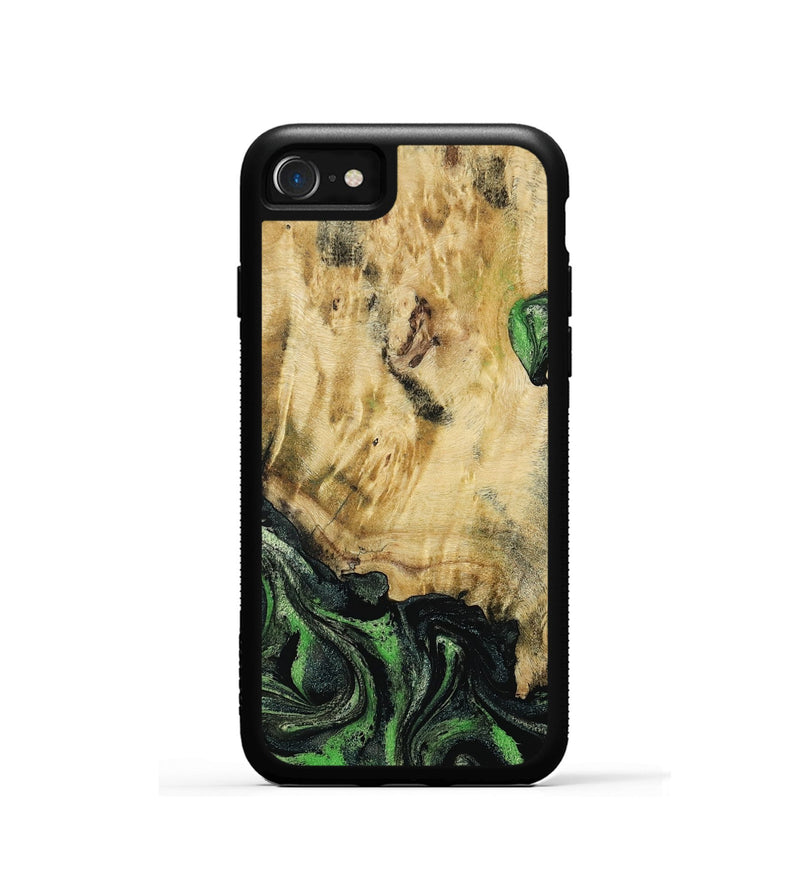 iPhone SE Wood Phone Case - Azrael (Green, 795913)