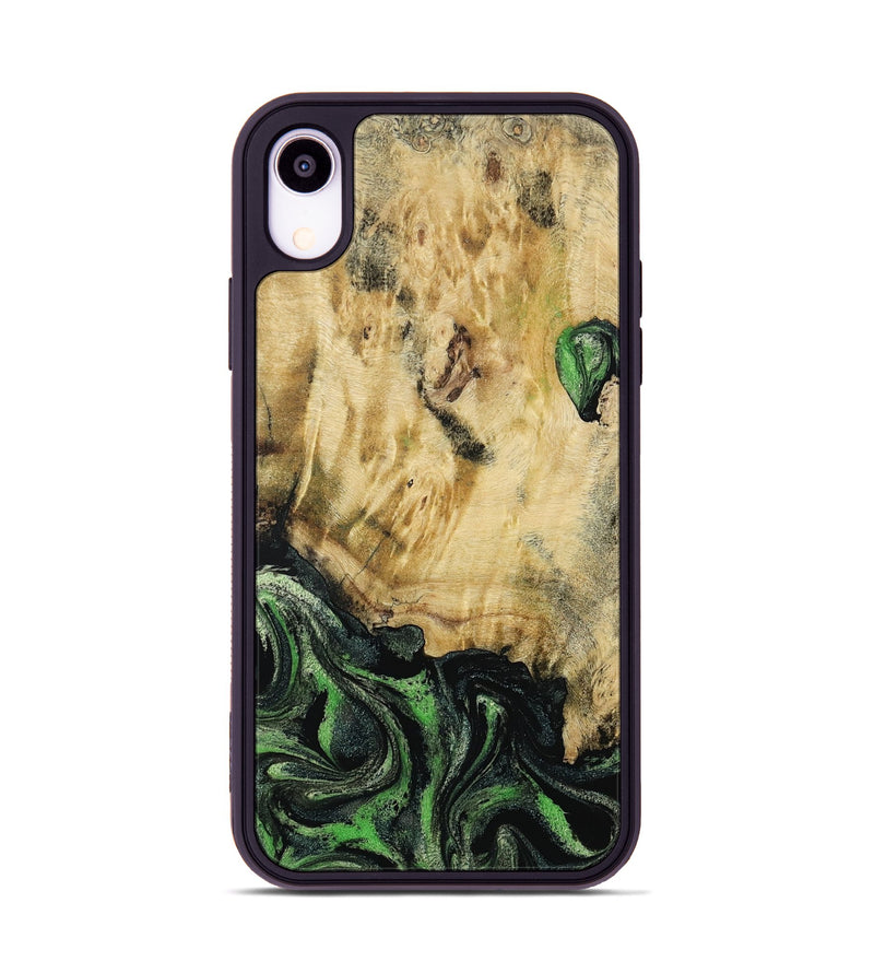 iPhone Xr Wood Phone Case - Azrael (Green, 795913)