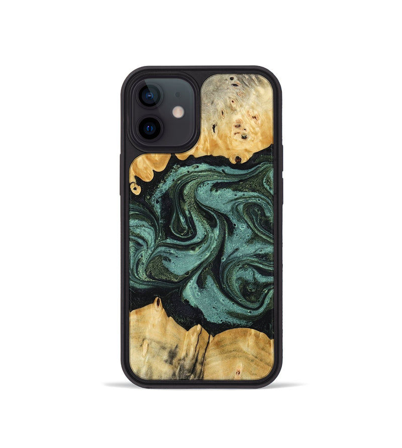 iPhone 12 mini Wood Phone Case - Manilla (Green, 795916)