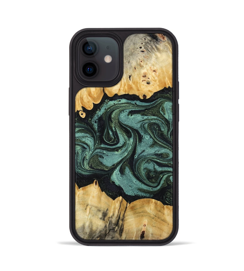 iPhone 12 Wood Phone Case - Manilla (Green, 795916)