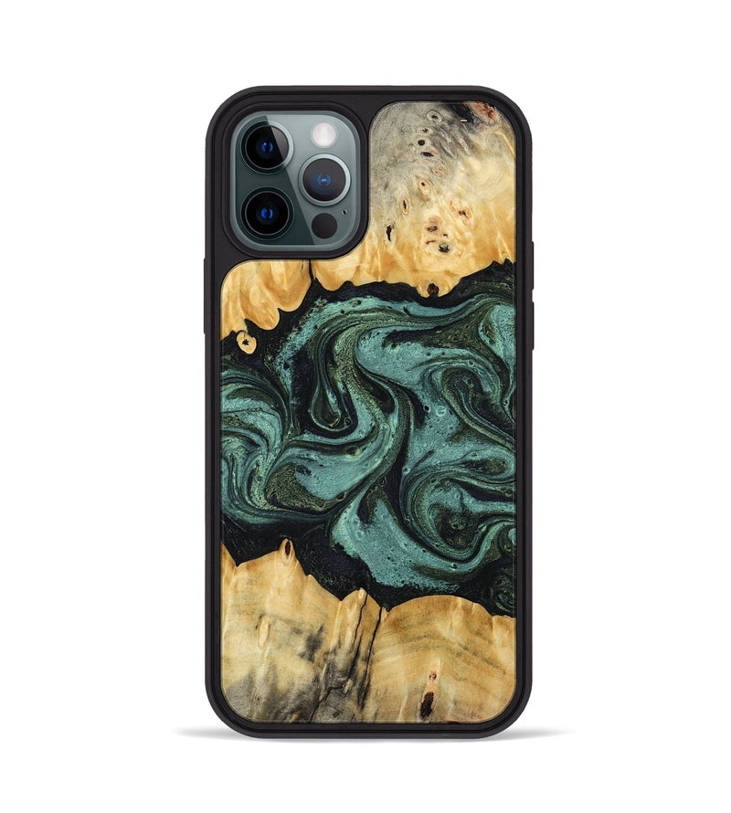 iPhone 12 Pro Wood Phone Case - Manilla (Green, 795916)