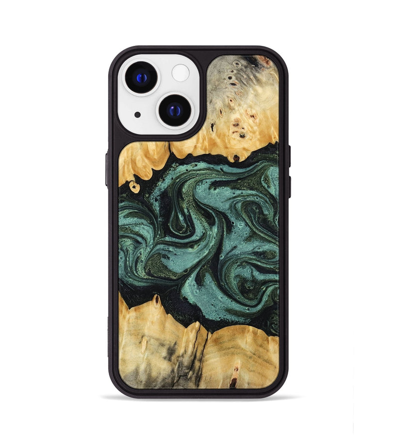 iPhone 13 Wood Phone Case - Manilla (Green, 795916)