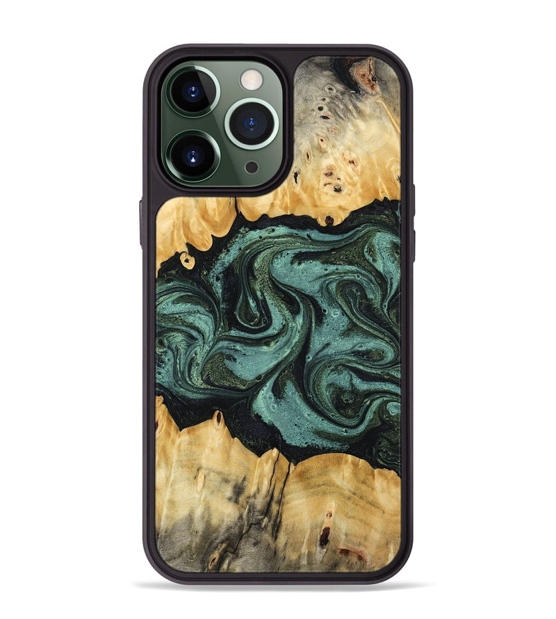 iPhone 13 Pro Max Wood Phone Case - Manilla (Green, 795916)