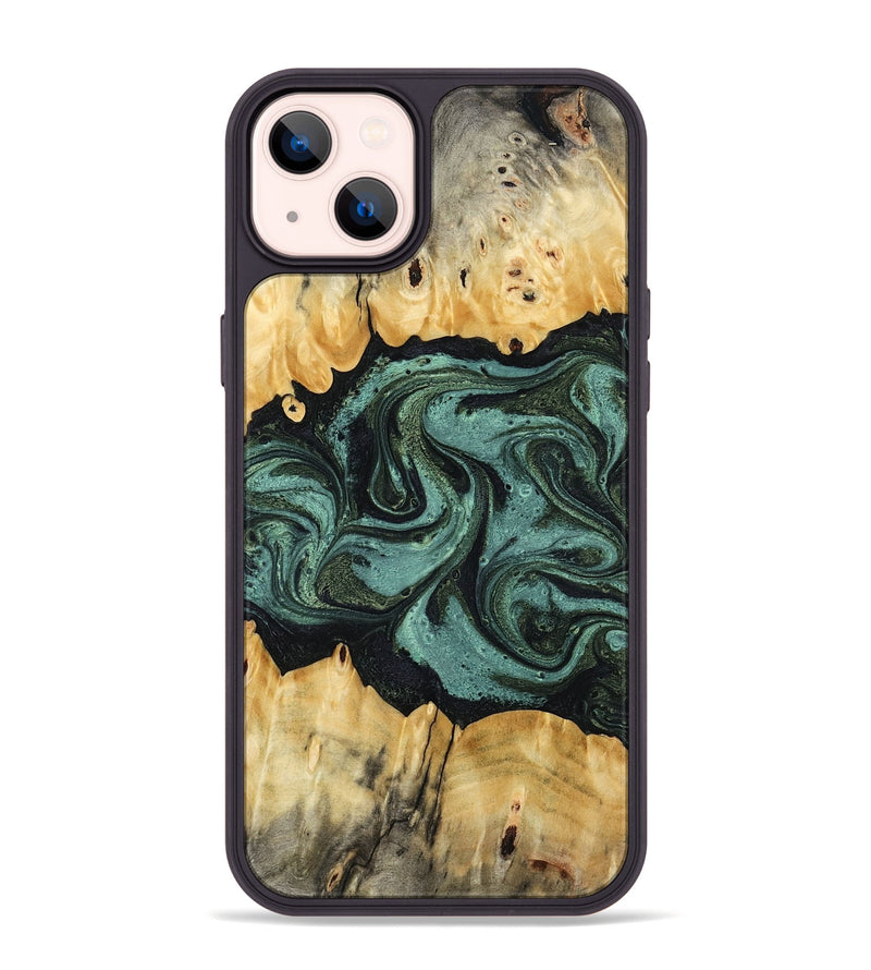 iPhone 14 Plus Wood Phone Case - Manilla (Green, 795916)