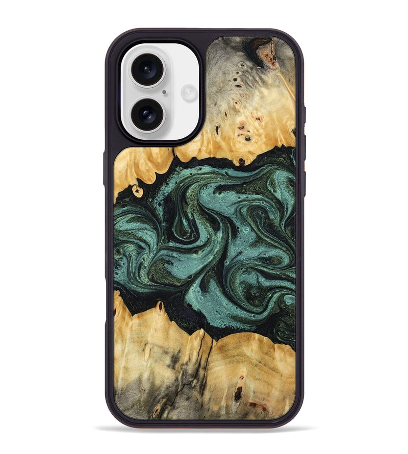 iPhone 16 Plus Wood Phone Case - Manilla (Green, 795916)