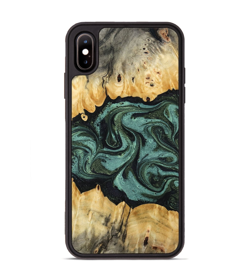iPhone Xs Max Wood Phone Case - Manilla (Green, 795916)