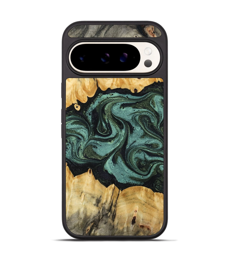 Pixel 9 Wood Phone Case - Manilla (Green, 795916)