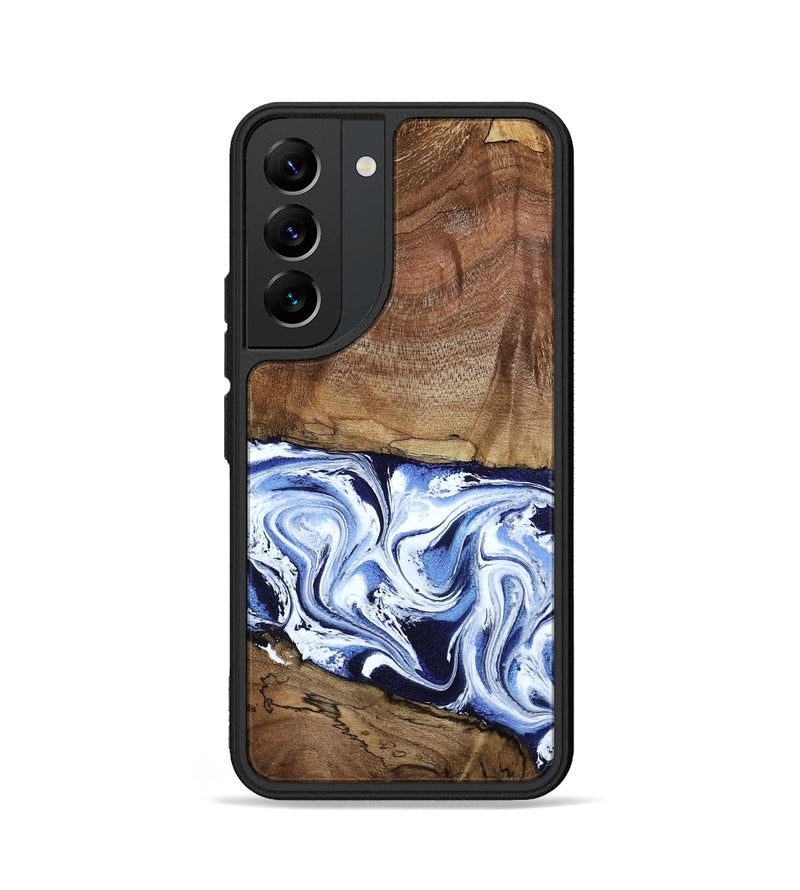 Galaxy S22 Wood Phone Case - Noor (Blue, 795940)